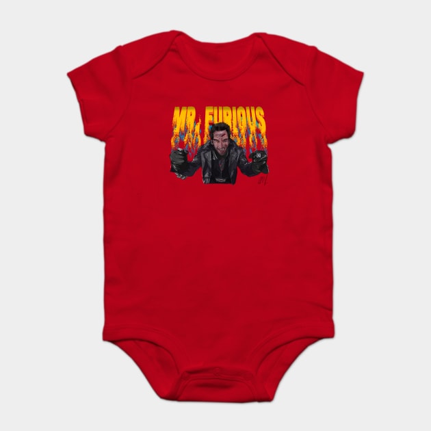 Mystery Men: Mr. Furious Baby Bodysuit by 51Deesigns